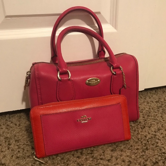 Coach Handbags - Coach Mini Bennet Satchel with Accordion Wallet